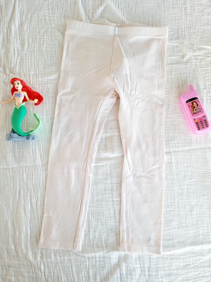Legging blanc rosé