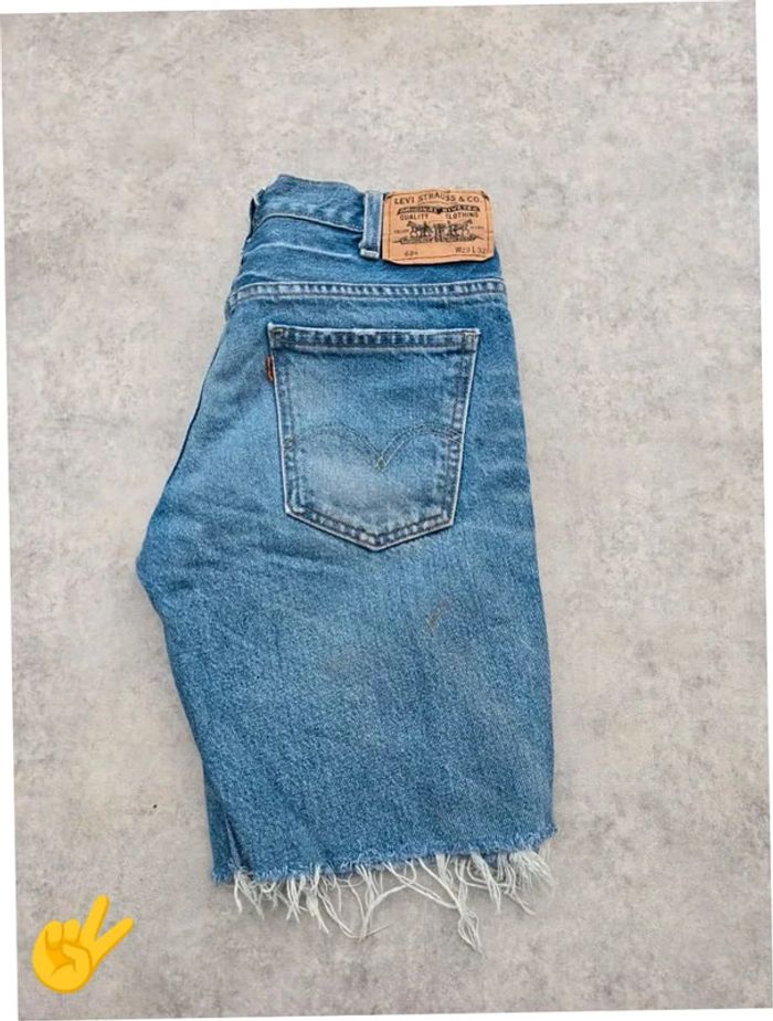 Short Levi's 684 W29 FR38 Bleu Homme men #SHO41b