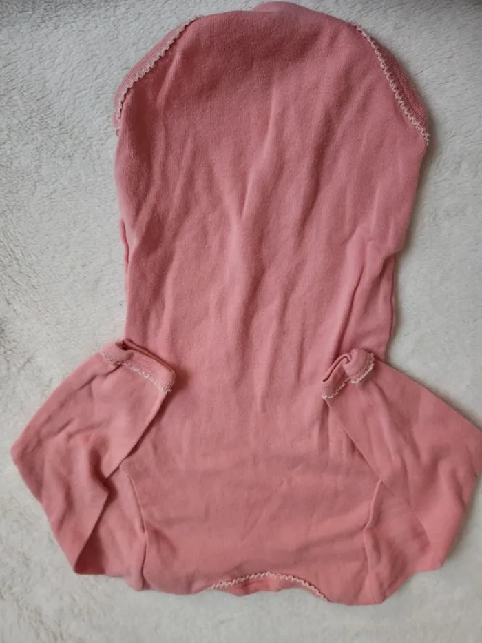 Joli body bebe fille rose manches longues automne hiver Petit Bateau 9 mois - photo numéro 4