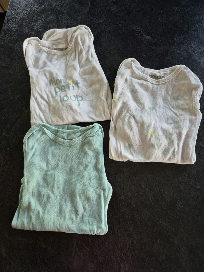 Lot de 3 bodies Manches Longues