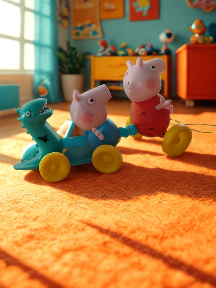 Jouet à tirer Peppa Pig - photo numéro 2