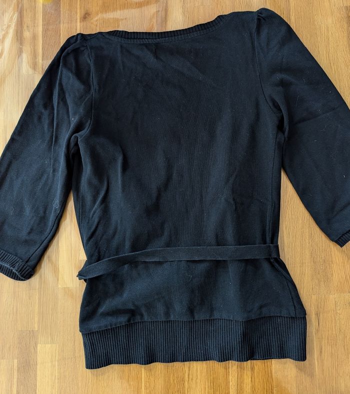 Joli gilet noir Zara manches  3/4 - photo numéro 2