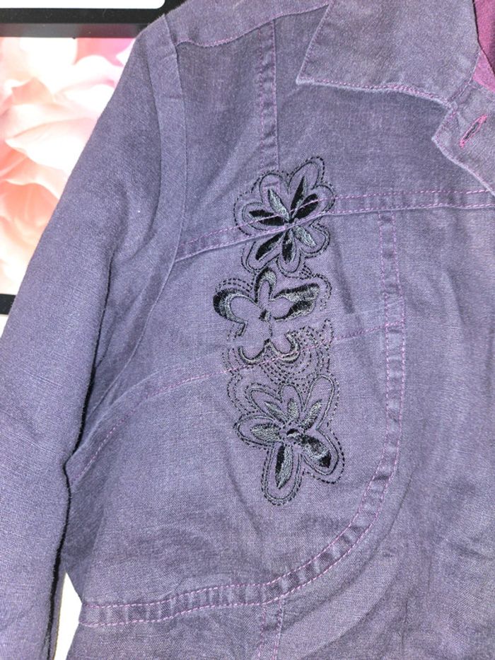 Jolie veste en jeans taille XXXL 46 Phildar - photo numéro 2