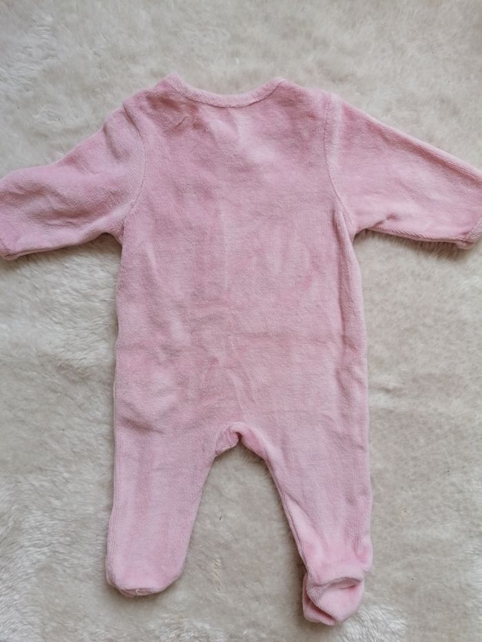 Lot 3 Pyjamas velours Verbaudet 1 mois 54cm - photo numéro 4