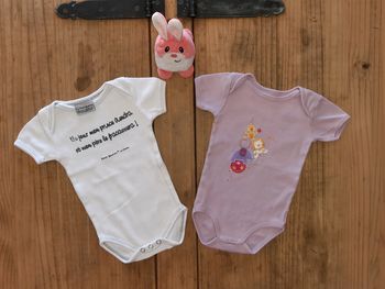 Lot bodies manches courtes 3 mois