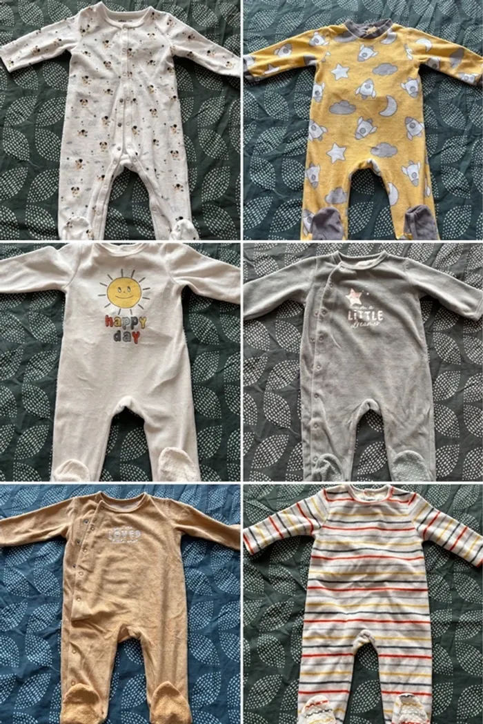 Lot pyjamas chaud 12 mois