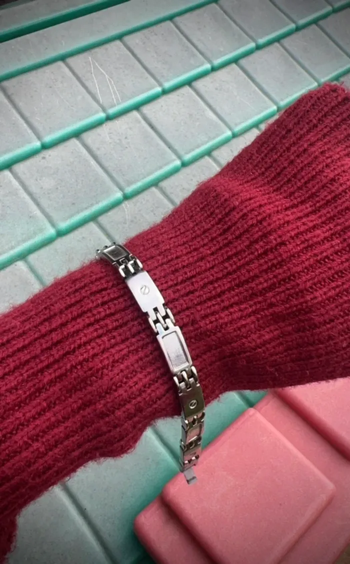 Bracelet acier blanc L316