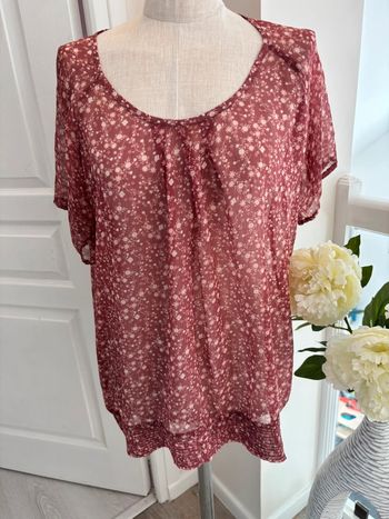 Blouse resserrer en bas T44