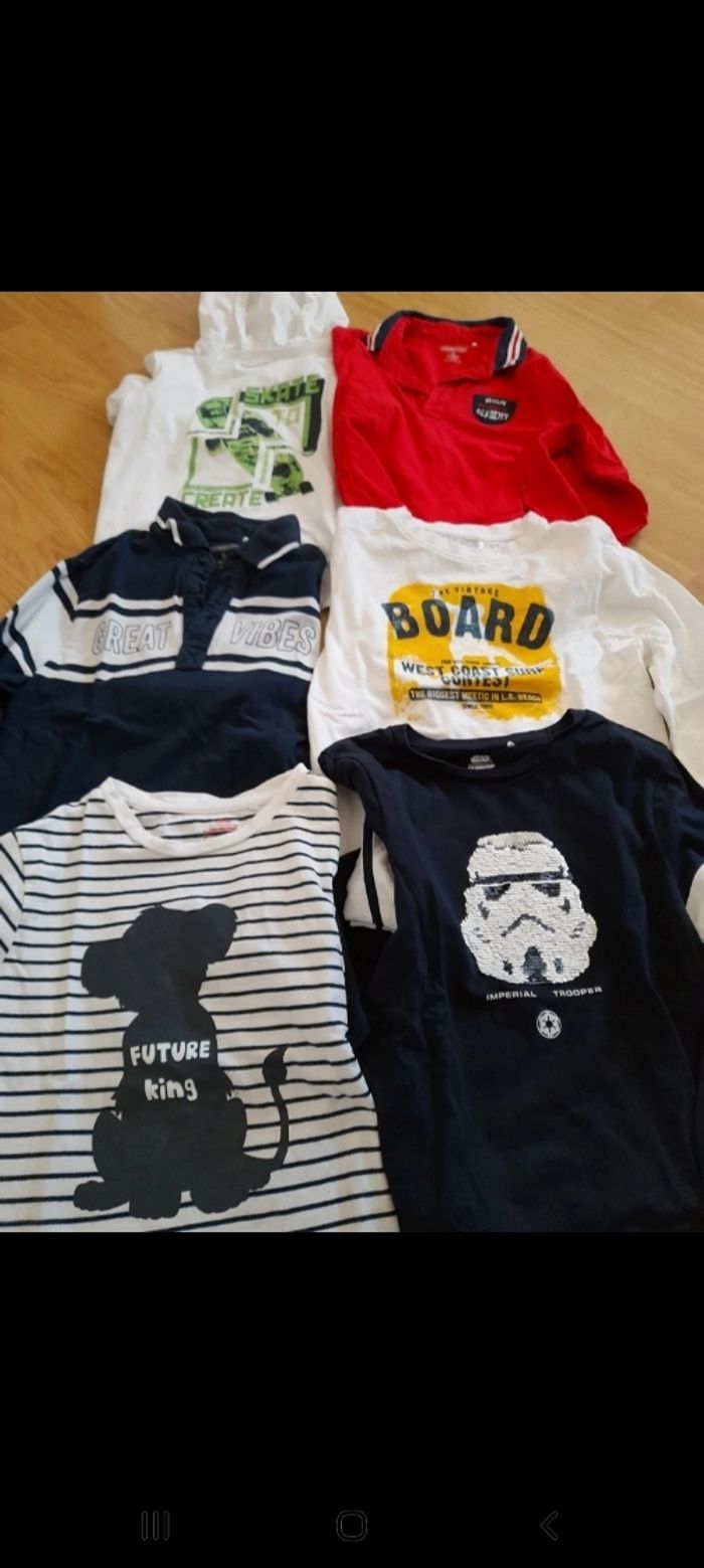 Lot 6 tee-shirt manche longue - photo numéro 2