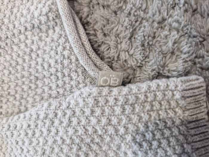 Gilet gris clair Obaibi 12 mois - photo numéro 3
