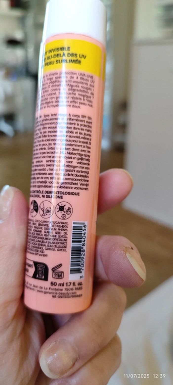 Garancia Lait Solaire douceur invisible Sun protect 50+ 50 ml - photo numéro 9
