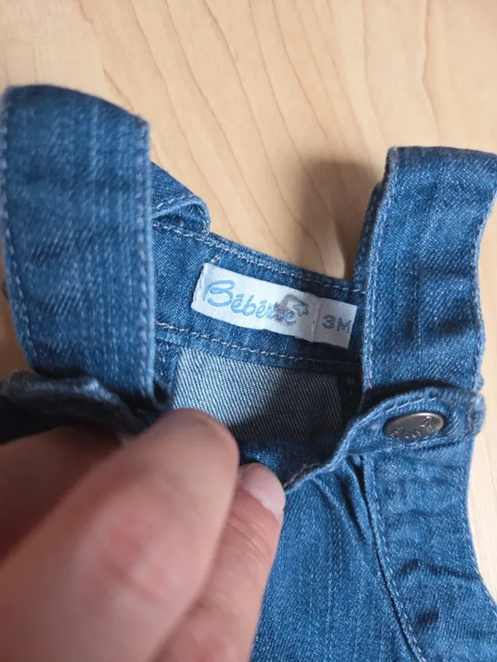Robe en jean 3mois fille - photo numéro 2