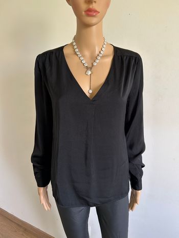 Blouse noire à pois blancs Vila taille S jamais portée 