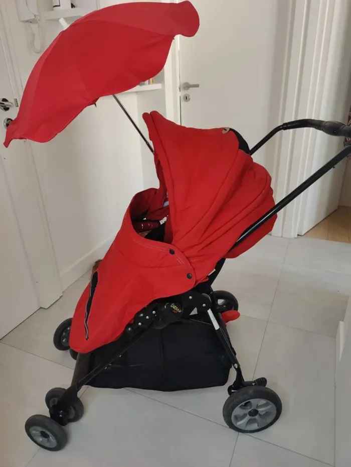 Poussette et Nacelle / Bébé Confort / rouge - photo numéro 4