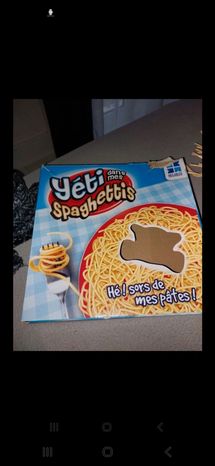 Jeux yeti dans mes spaghettis