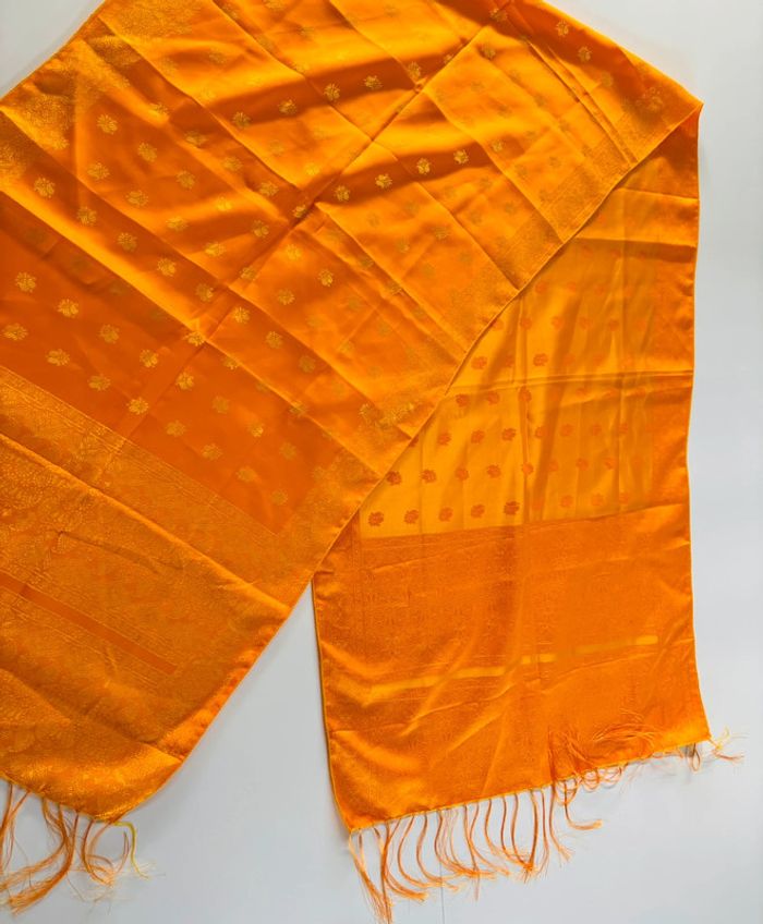 Tissu Balinais - Jaune - 53 x 196 cm - photo numéro 2