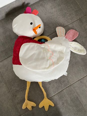 Coussin range pyjama poule Ophélie les lilliputiens