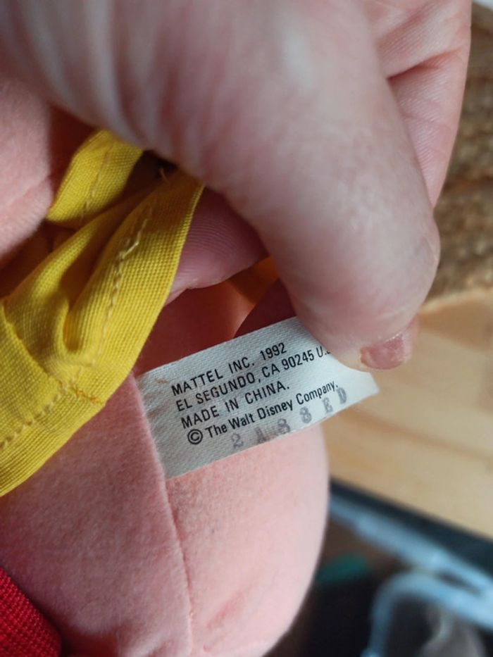 peluche Pinocchio Mattel 1992 tbe - photo numéro 5
