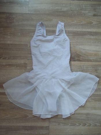 Justaucorps de danse classique blanc Domyos 12 ans