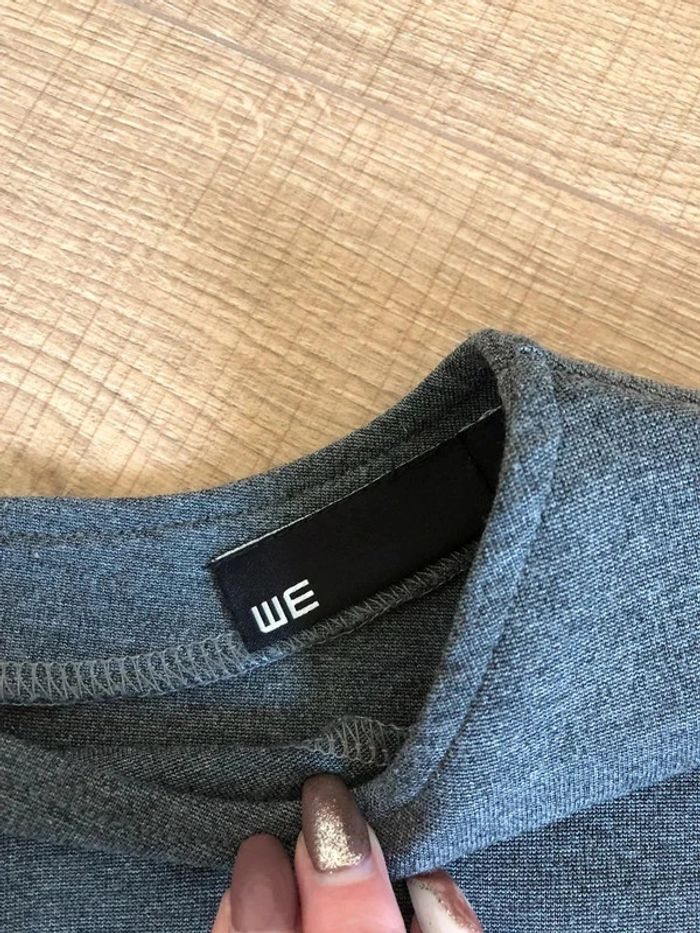 Robe grise et verte à manches courtes WE taille L jamais portée - photo numéro 15