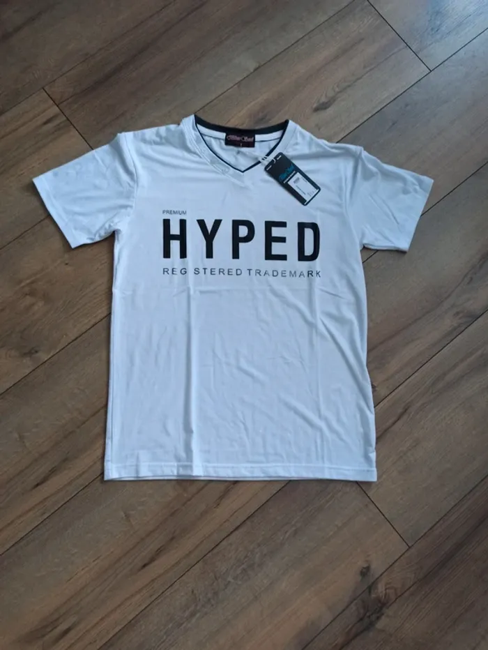 Tee shirt blanc homme L