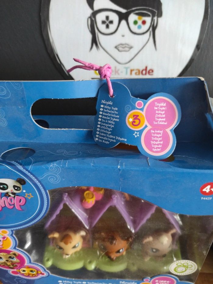 Littlest Petshop LPS Pet Shop Nib Moc 1554 1555 1556 Triplet Bear #geektradelps - photo numéro 3