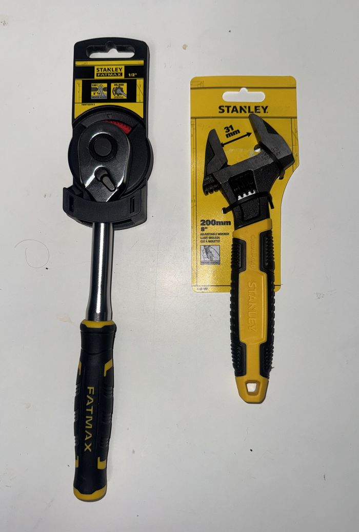 Kit _Cliquet 120 dents 1/2" + cle a molette 200mm > FatMax - Stanley - photo numéro 2