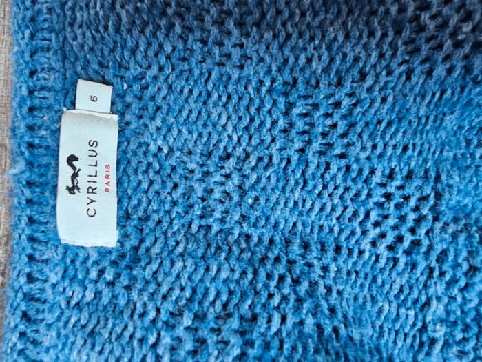 Gilet laine bleu cyrillus 6 ans - photo numéro 2