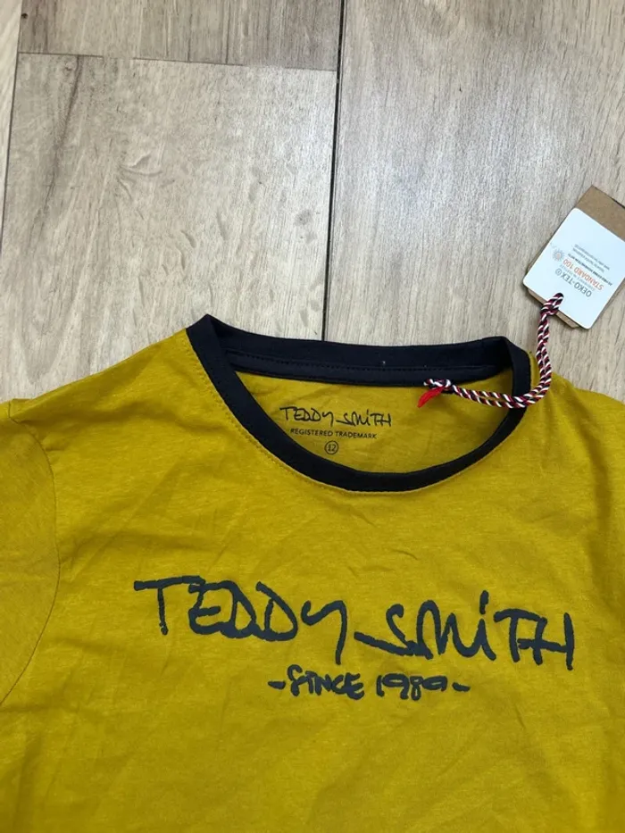 T-shirt moutarde dorée Teddy Smith since 1989 12ans - photo numéro 2