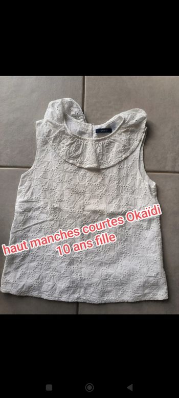 Haut manches courtes fille 10 ans Okaïdi