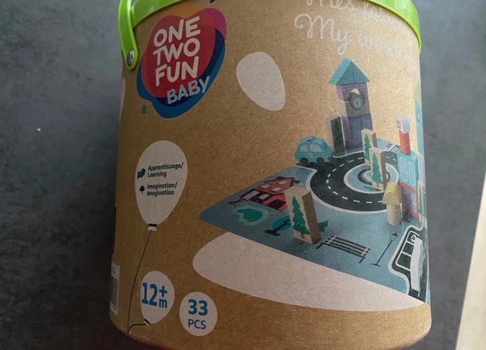 Boîte « mes formes en bois » One Two Fun Baby Auchan - photo numéro 3