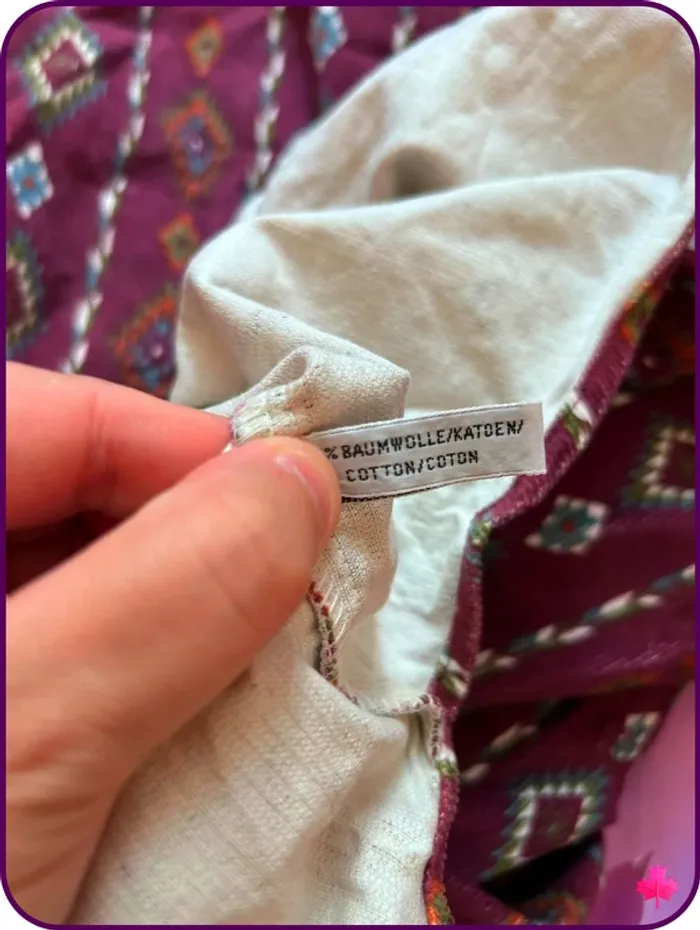 Rare chemise vintage Deep Valley velours côtelé motifs aztèques - photo numéro 5