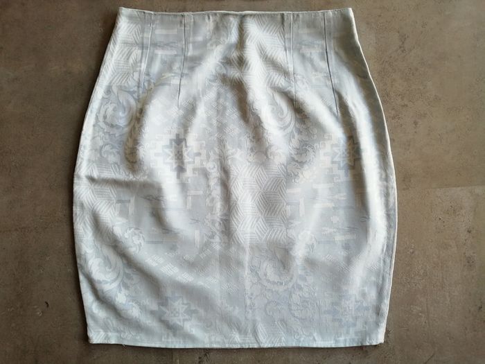 Tailleur jupe et veste bleu ciel manches courtes Taille 38 Pimkie - photo numéro 3