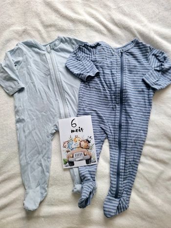 Lot de pyjamas à zip Vertbaudet