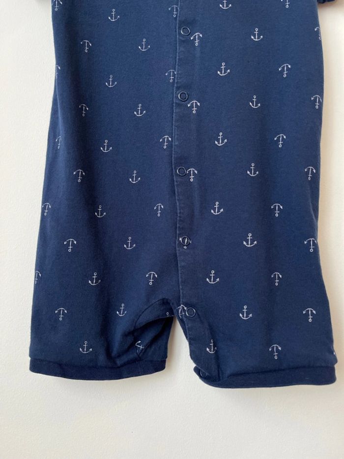 Combinaison courte bleu marine ancres - H&M 92cm (2-3ans) - photo numéro 5
