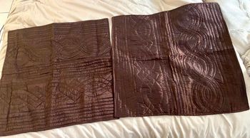 Lot de 2 taies d'oreiller marron