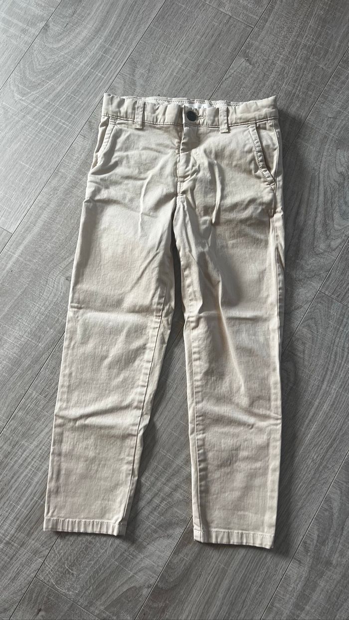 Pantalon chino beige 7 ans