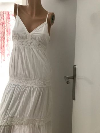 Robe longue blanche 34