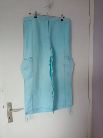 Pantacourt turquoise