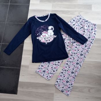 Pyjama femme 2 pièces (t-shirt à manches longues + pantalon) Influx taille 42