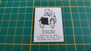 Carte chance Foncez dans le brouillard jeu de société Défense d'afficher Gay-Play #C02