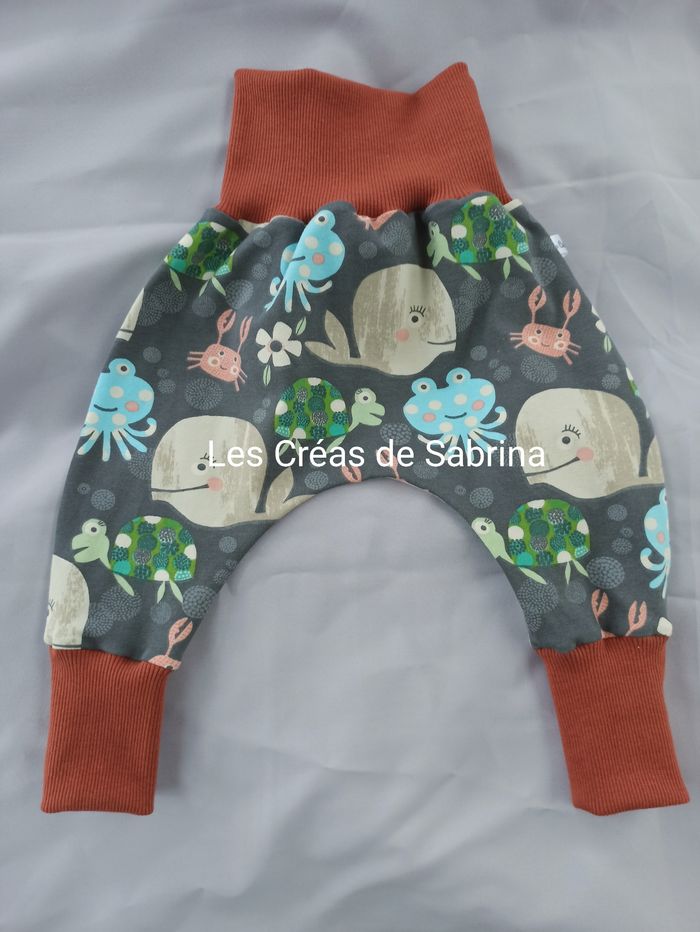 Sarouel évolutif été Poulpe, taille 6-18 mois