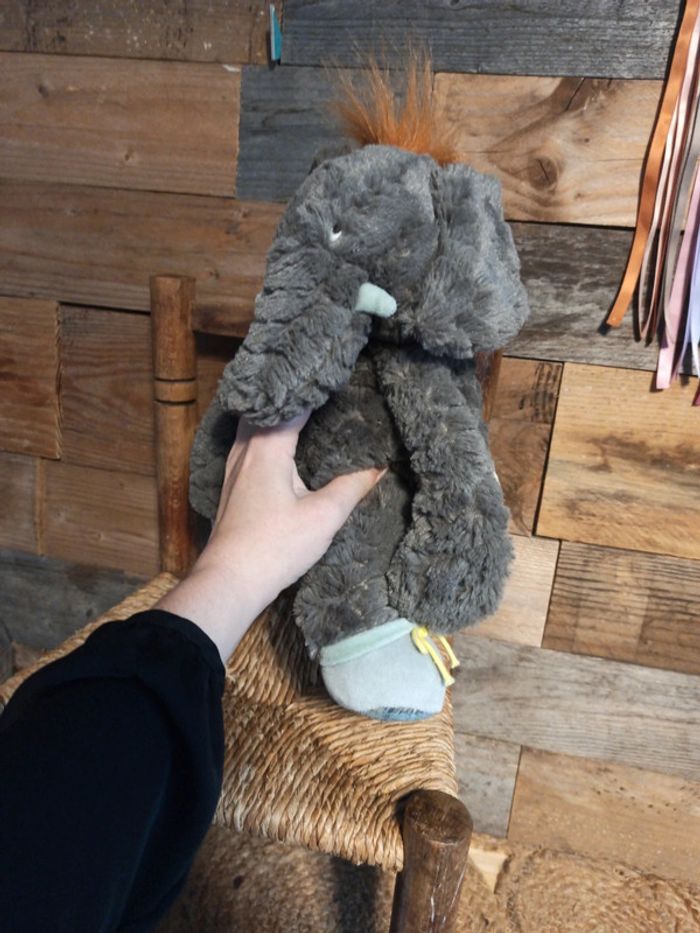 peluche éléphant moulin Roty moulin bazar tbe - photo numéro 4