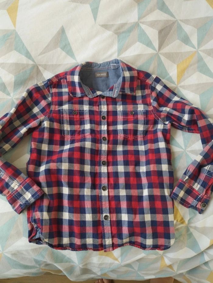 Lot de 3 chemises à carreaux garçon 8 ans - photo numéro 6