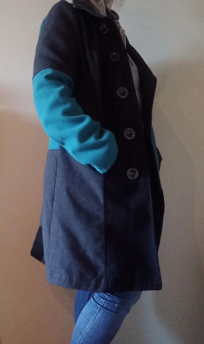 Manteau laine 3 couleurs - photo numéro 9