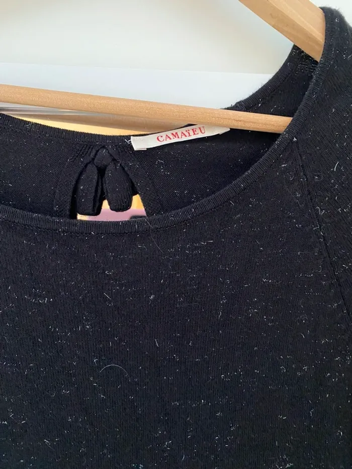 Robe noire pailletée S - photo numéro 2