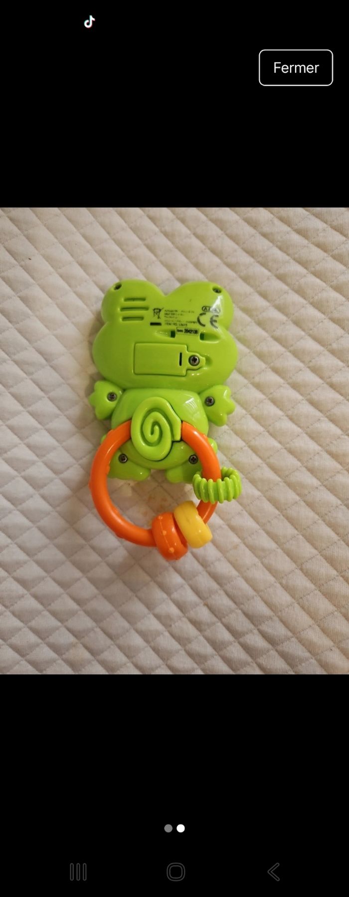 Hochet grenouille lumineux - photo numéro 2