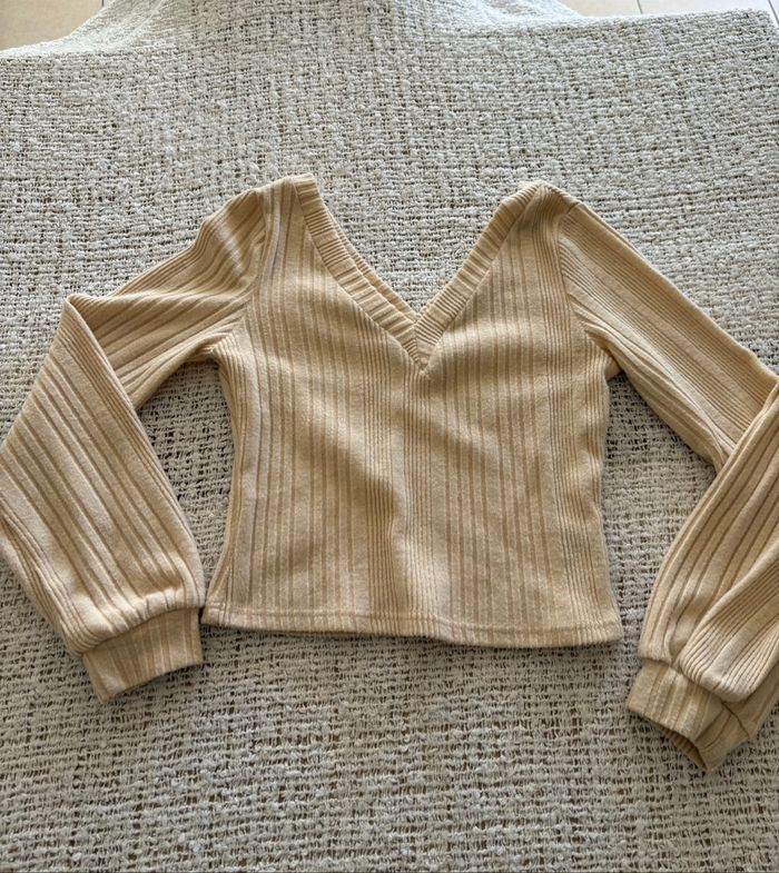 Pull crème - photo numéro 3