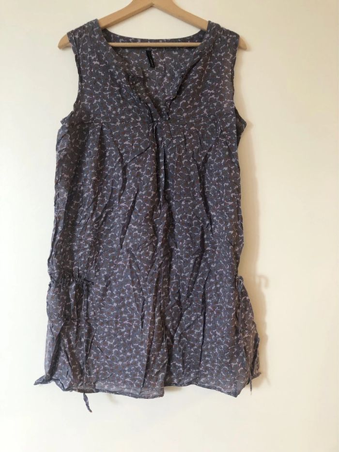 Robe tunique légère violette Naf Naf (J)