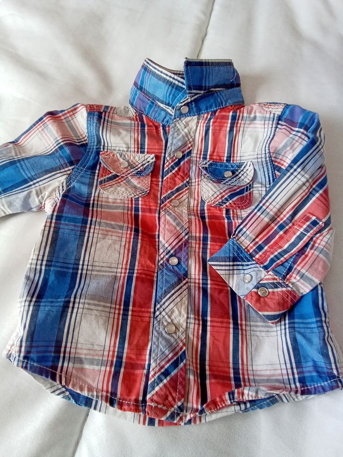 Chemise manches longues garçon 3 mois Kiabi